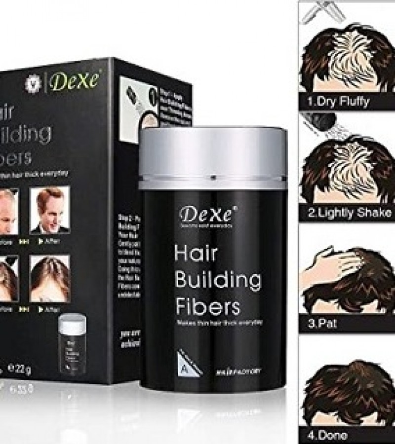 Dexe Hair Building Fiber Black - Hair Fiber black Thickening Fiber for Women and Men - Sale price - Buy online in Pakistan Dexe Hair Building Fiber Black - Hair Fiber black Thickening Fiber for Women and Men - Sale price - Buy online in Pakistan