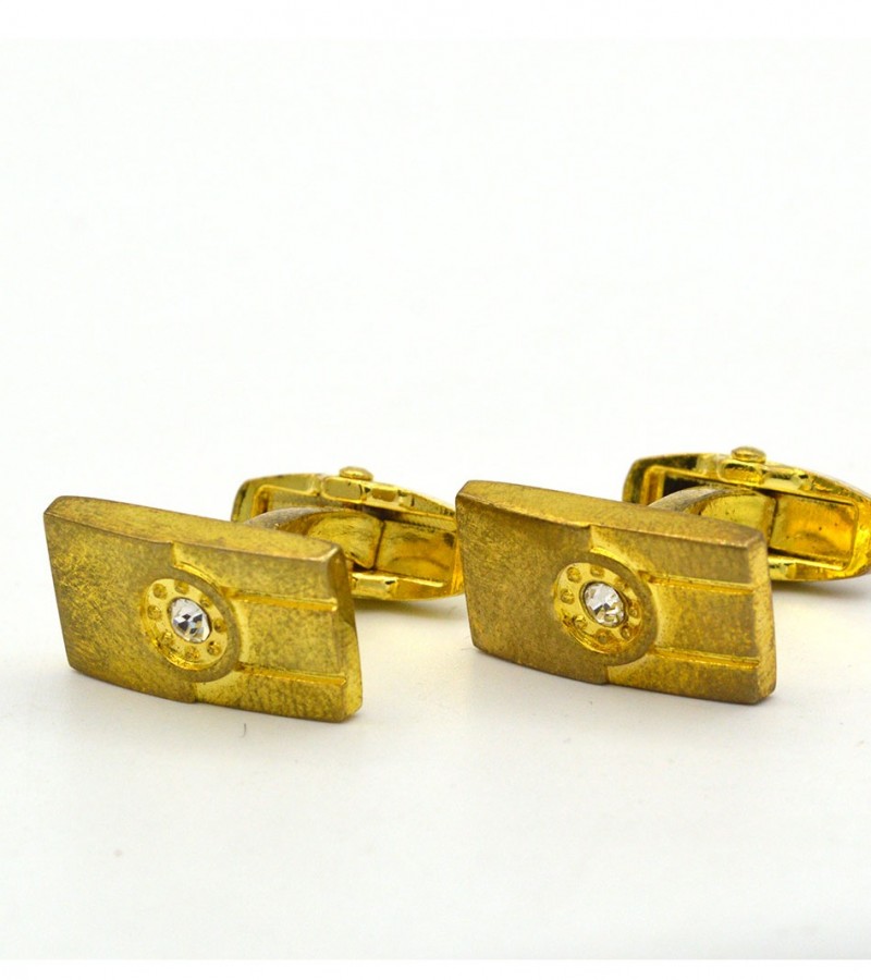 Diamond and Gold Cufflink   MC1646