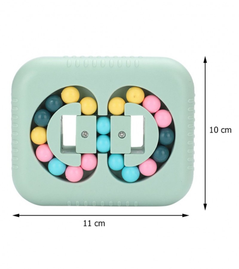 Double-sided Rotating Square Disc Magic Small Beads Puzzle Fidget Toy for Kids Adult Stress Relief