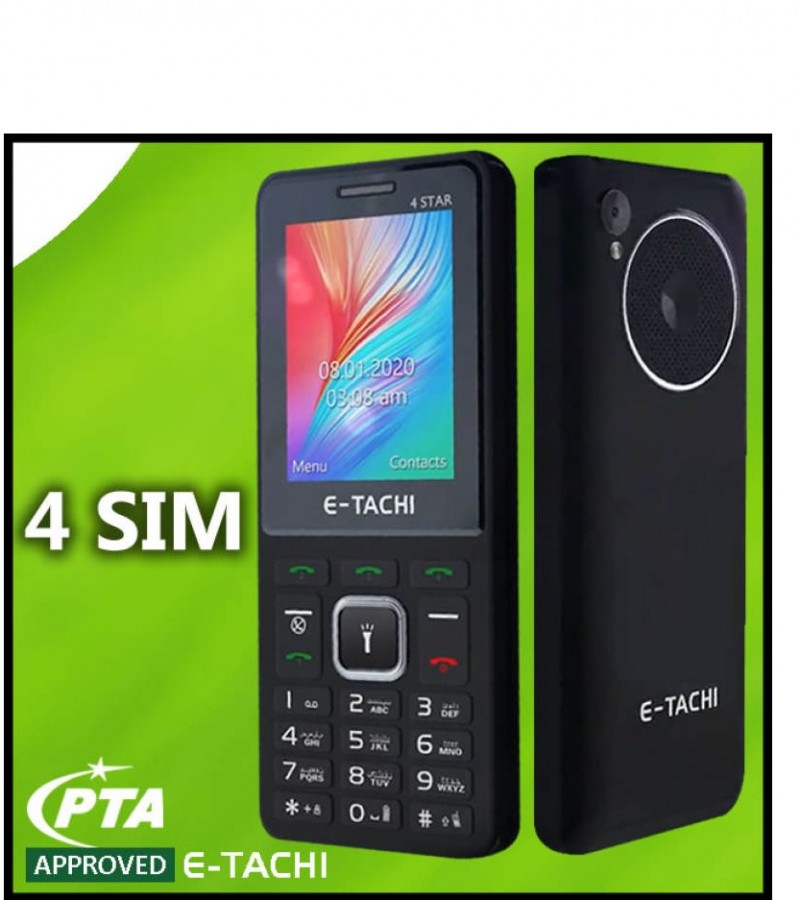 E Tachi 4 SIM Mobile Phone 4 Star 3200 mAh Huge Battery Sale price