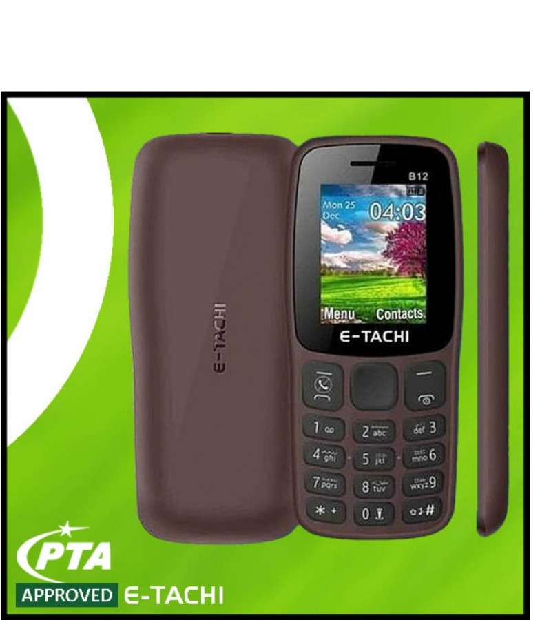 E Tachi B12 Bar Phone (Without Camera) Torch Dual SIM Sale price