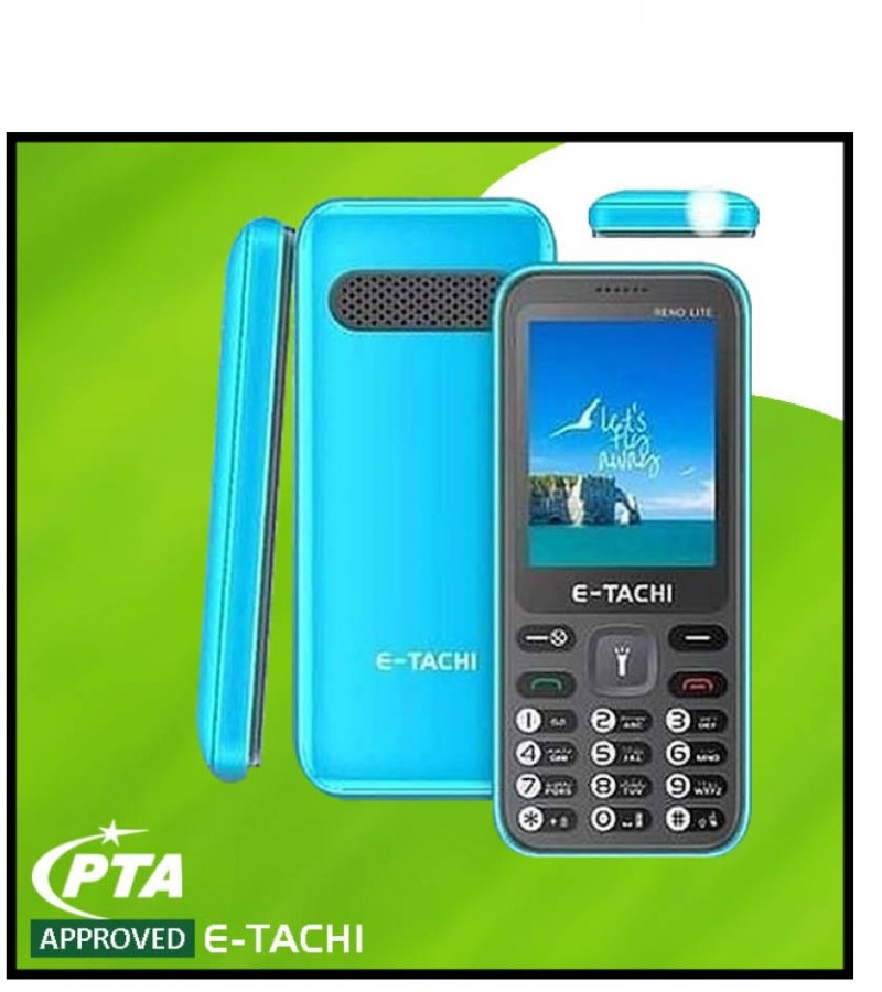 E Tachi Reno Lite Keypad Phone - 2.4" Big Display - 2000 mAh Battery