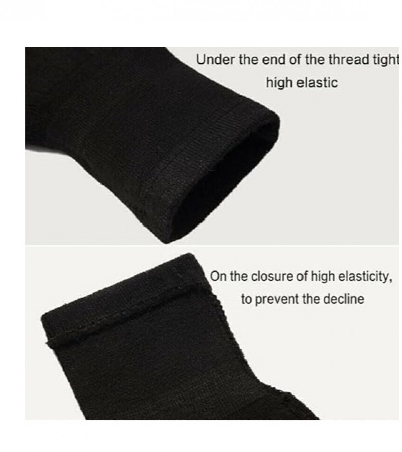 Knee Warmer - Woolen Blend Thermal Leg Warmers - 1 Pair Knee Pad - Unisex Elastic Knee Brace - Knee Pads For Men & Women - Breathable Knee Pads