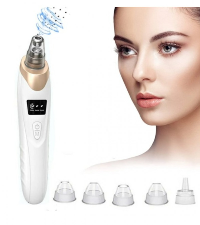 5 in 1 Blackhead Remover Machine - Derma Suction - Pimple Acne Remover - Blackhead Vacuum Machine - Deep Face Clean Pimple Popper Tool