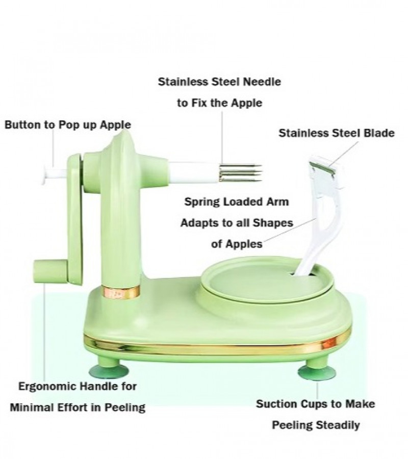 Apple Peeler - Manual Fruit Peeler - Potato Peeler - Multifunctional Peeling Machine - Peeler - East to Use and Portable Household Peeling Machine