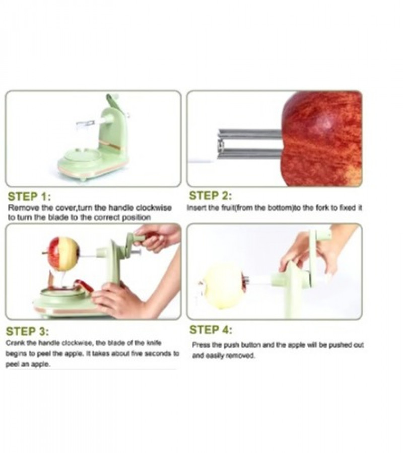 Apple Peeler - Manual Fruit Peeler - Potato Peeler - Multifunctional Peeling Machine - Peeler - East to Use and Portable Household Peeling Machine