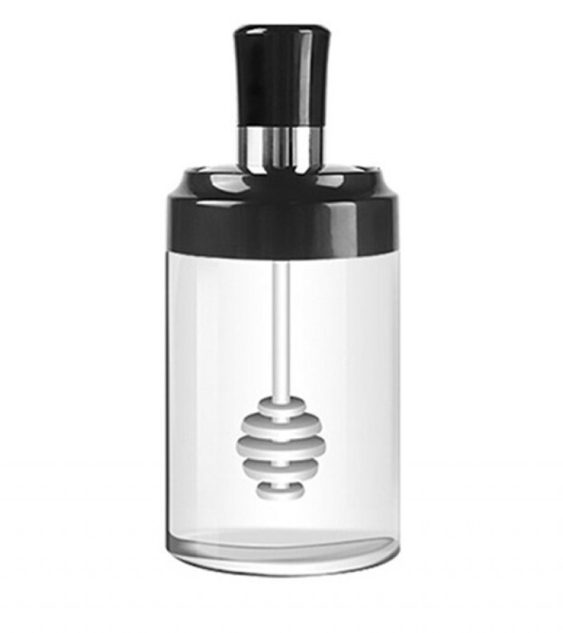 Honey Dispenser - Multipurpose Airtight Jar - Glass Jar - Glass Dispenser Perfect for Honey & Jam - Honey Spoon - Honey Jar with Spoon