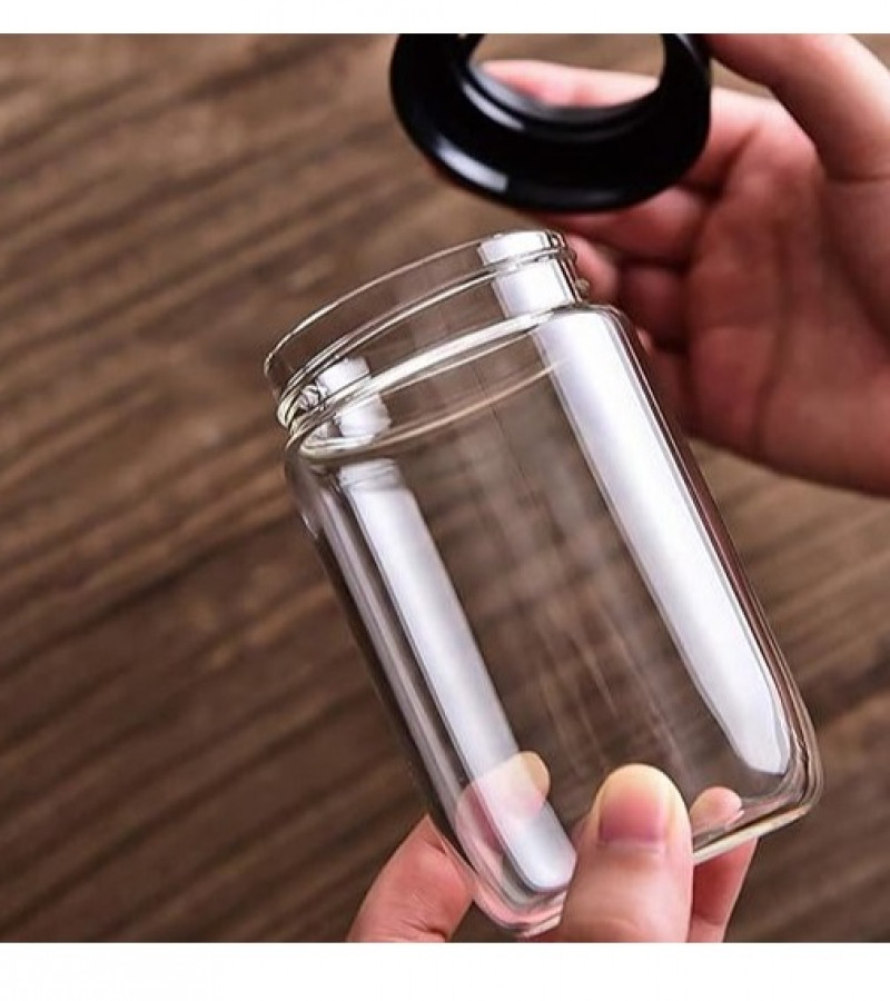 Honey Dispenser - Multipurpose Airtight Jar - Glass Jar - Glass Dispenser Perfect for Honey & Jam - Honey Spoon - Honey Jar with Spoon