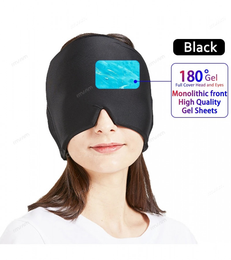 Headache And Migraine Relief Cap - Hot Cold Therapy Cap - Headache Cap - Eye Mask Stress Pressure Pain Relief