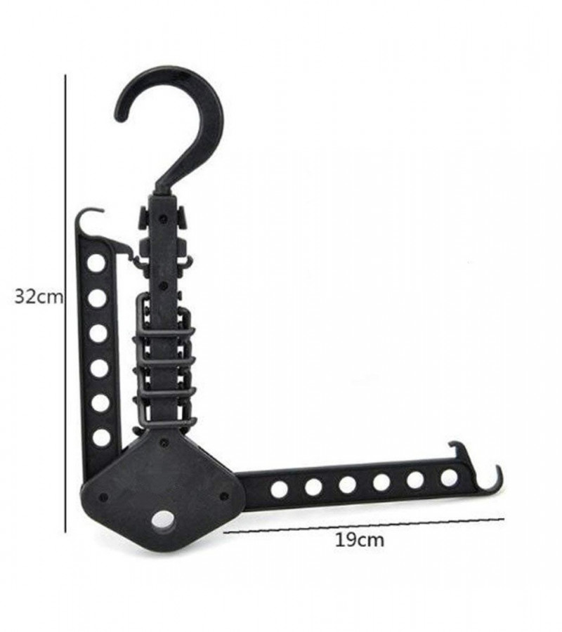 Magic Hanger - Multipurpose 9-Hole Space Saving Closet Organizer - Plastic Magic Hangers - Multi-Function Folding Hanger - Space Saving Hangers