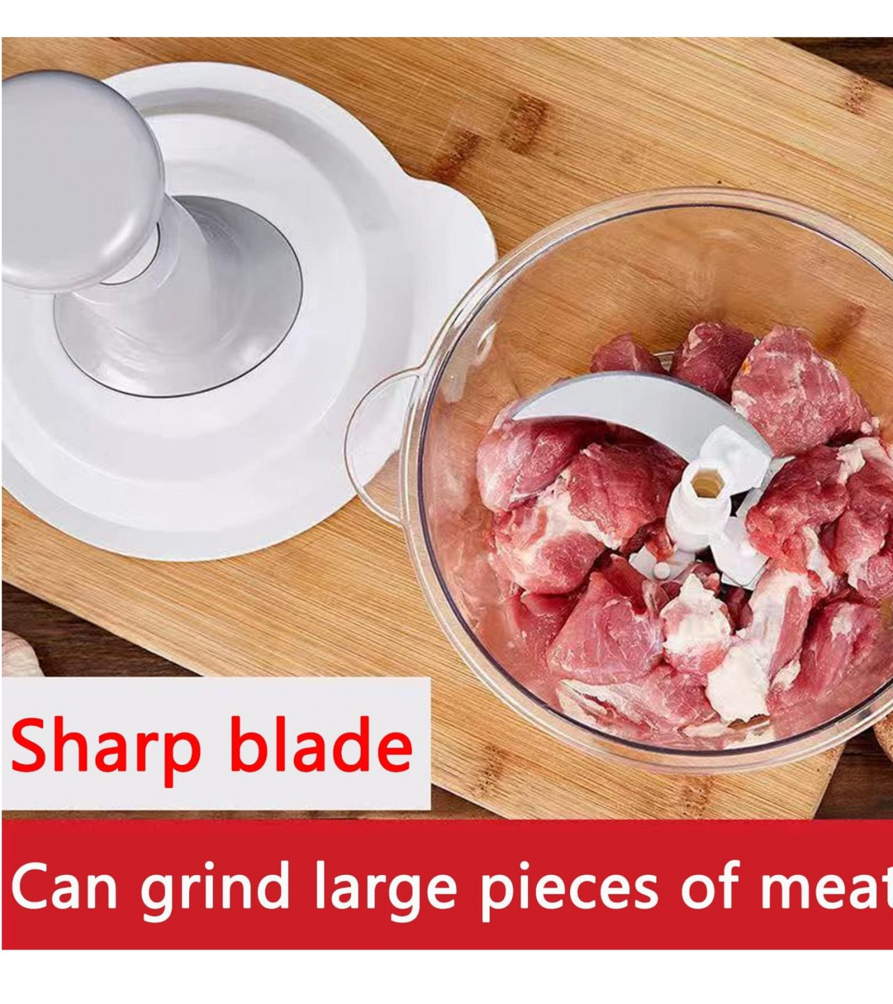 Manual Food Chopper - Hand Push Chopper - Manual Hand Push Speedy Chopper - Vegetable Chopper - 1500ML / 2000ML Meat Fruit and Vegetable Chopper