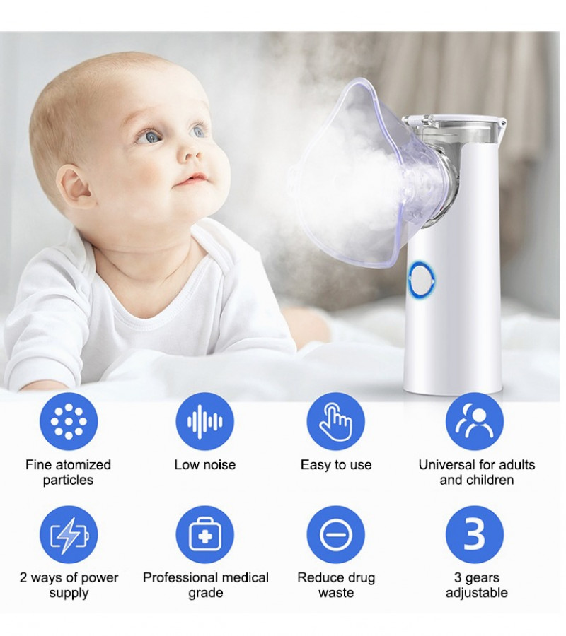 Nebulizer, Nebulizer Machine For Kids, Nebulizer Machine, Inhaler, Breathing Problems, Portable, Travel Nebulizer Machine For Adults, Mesh Nebulizer