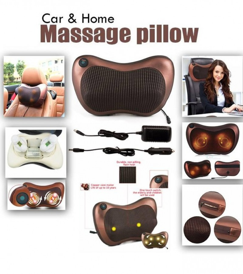 Neck Massager Cushion Relax -Electric Neck Massager Machine with Heating Function - Massager Pillow - Car & Home Massager  pillow