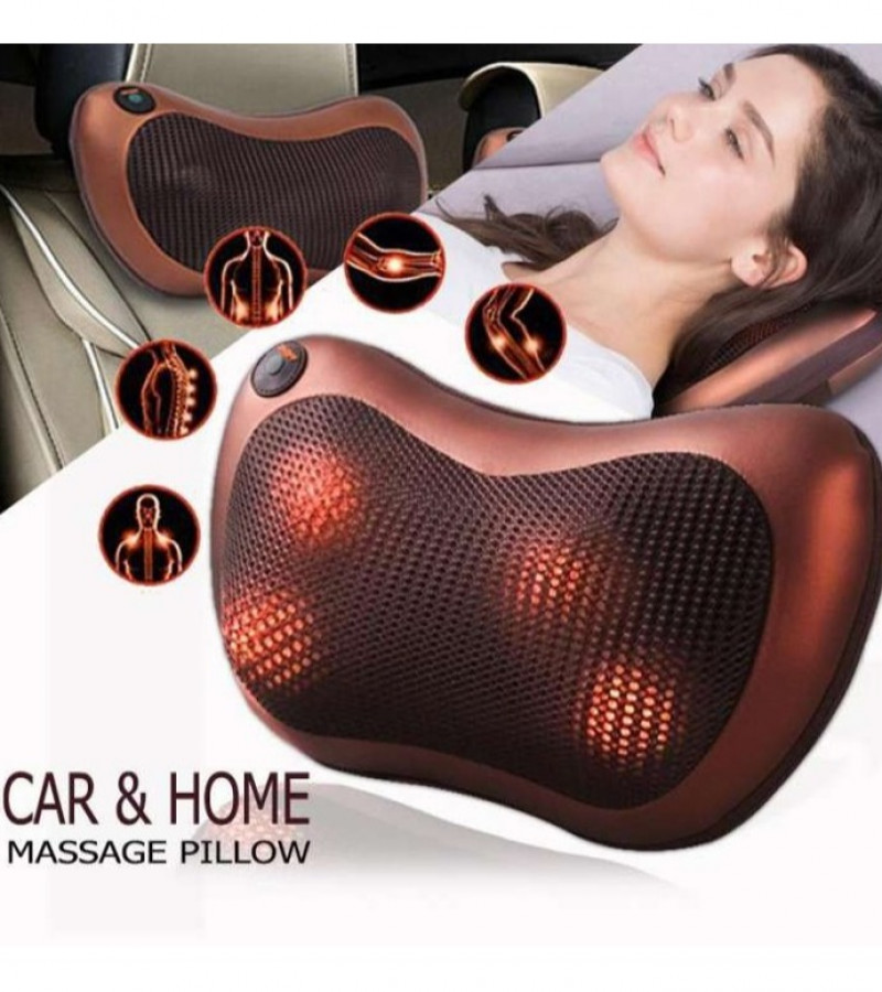 Neck Massager Cushion Relax -Electric Neck Massager Machine with Heating Function - Massager Pillow - Car & Home Massager  pillow