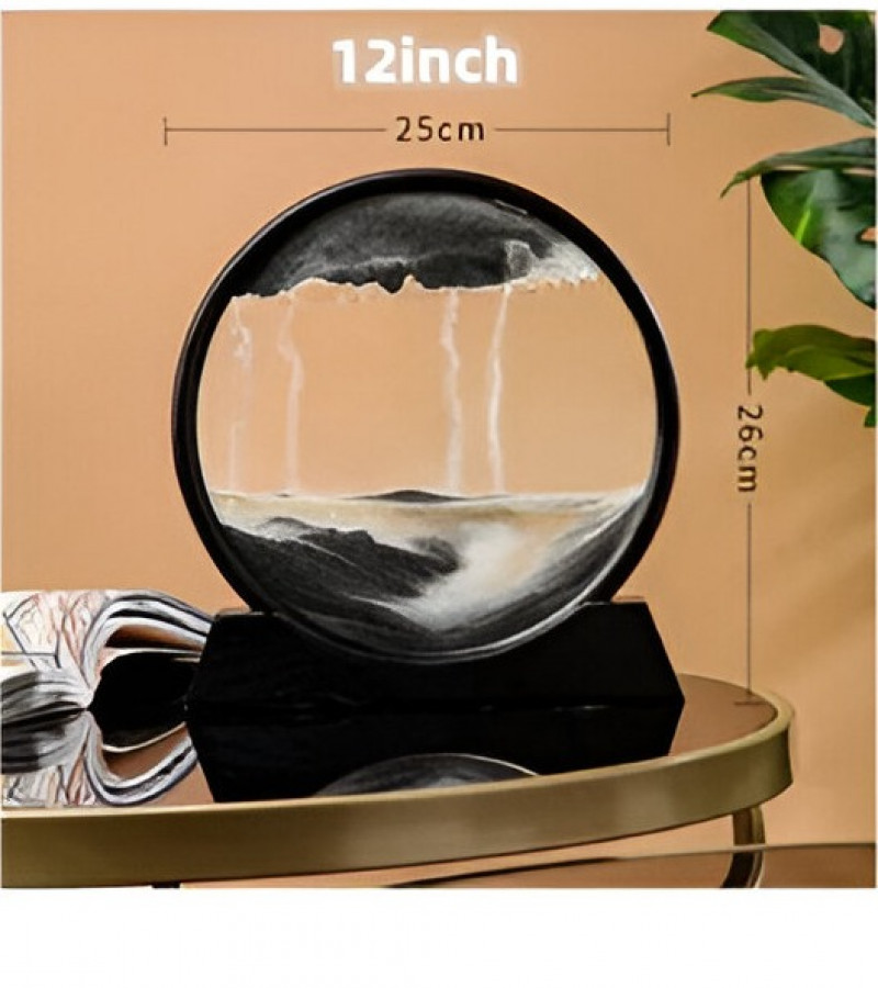Sandscape - 12 inch - Deep Sea Sandscape - Sand Art - 3d Moving Sand Art - Hourglass - Sandscape Painting - Lamp - Sand Lamp For Gifts And Decoration