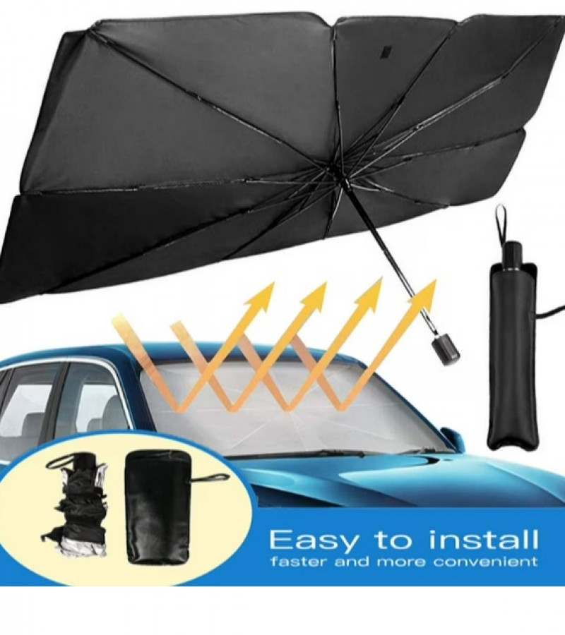 Sun Shade - Car Windshield UV Sunshade - Foldable Sun Shade Umbrella - Sun Visor Heat Protector - Universal Car Sun Shade Umbrella