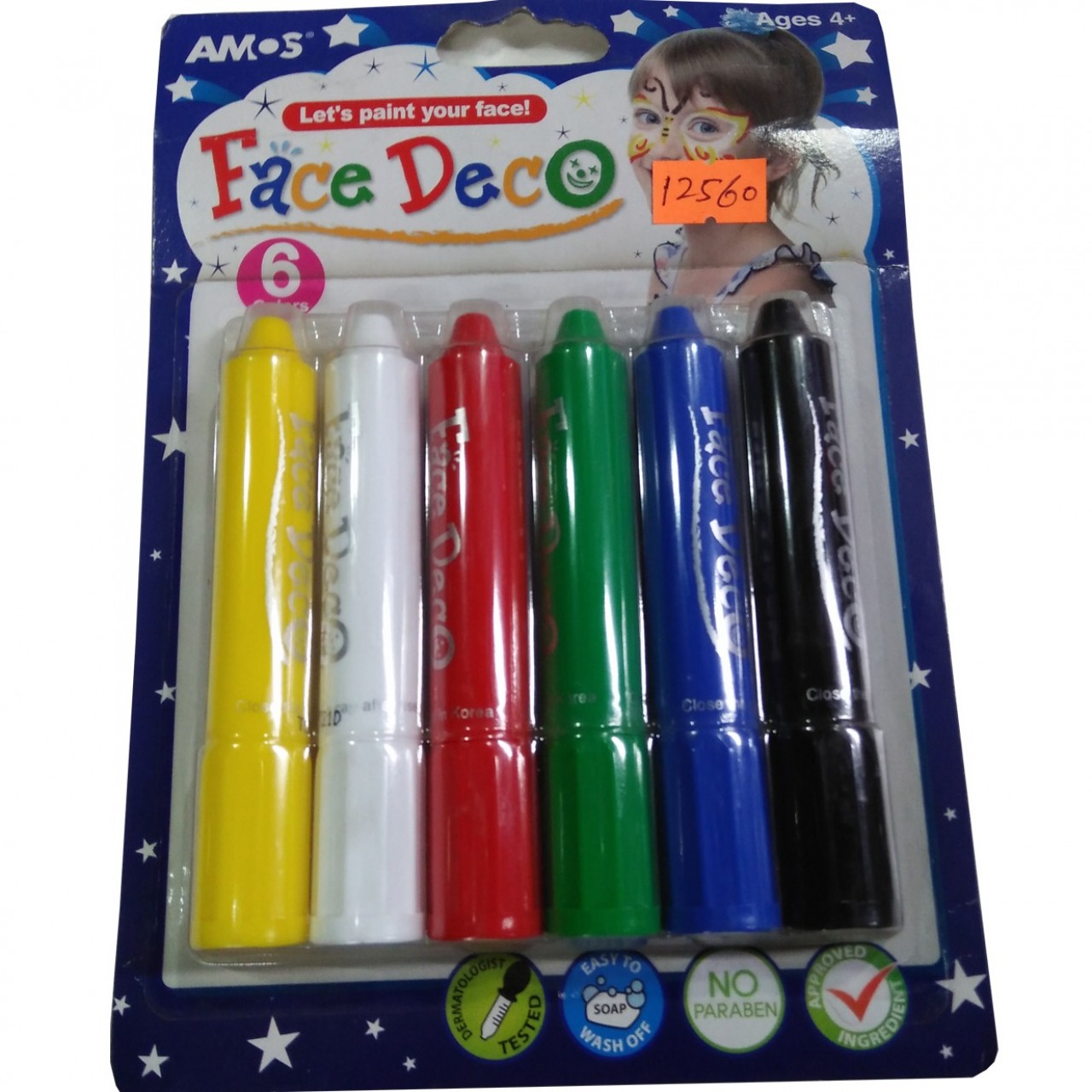 Face Deco For Face Painting - 6 Pieces - For 6+ Ages