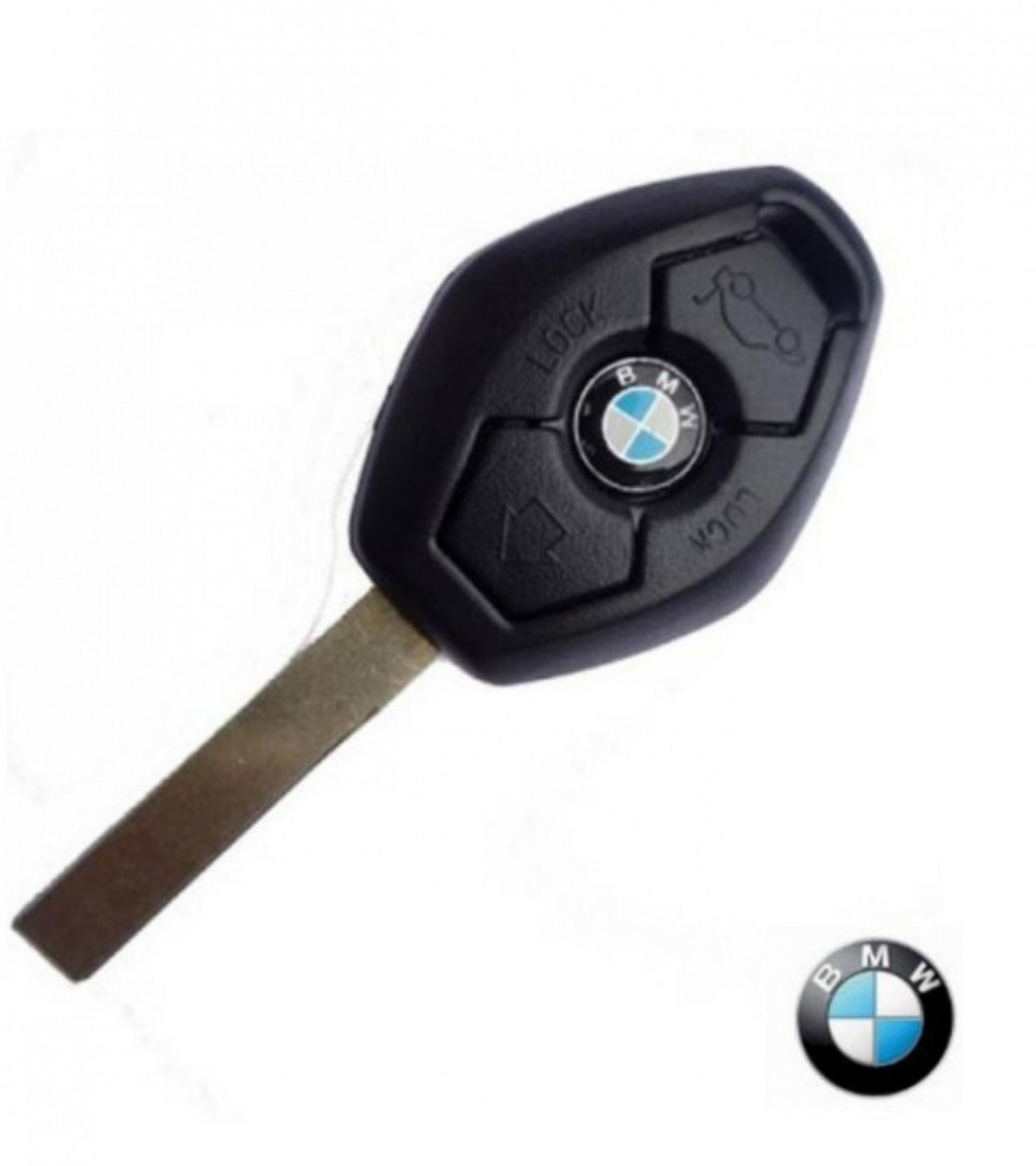 3 Button Key Shell Case Cover Fit for BMW 3 5 Series