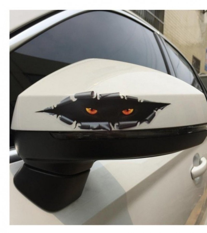3D Cat Eyes Peeking Car Sticker 2 pcs