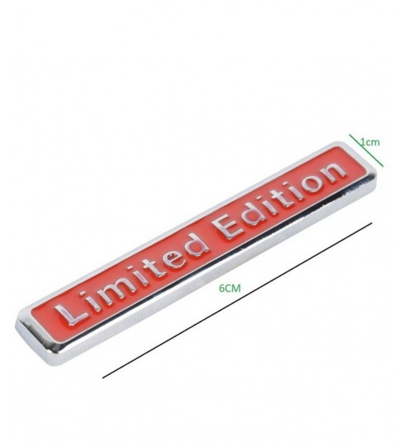 3D Metal Fashion Limited Edition Auto Car Chrome Sticker