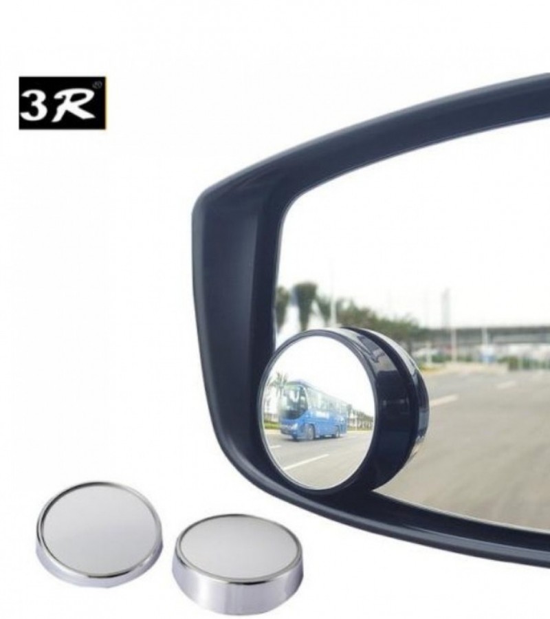 3R 1 Pair Blind Spot Mirrors Vehicle Rear View Wide Angle Round Convex Mirror