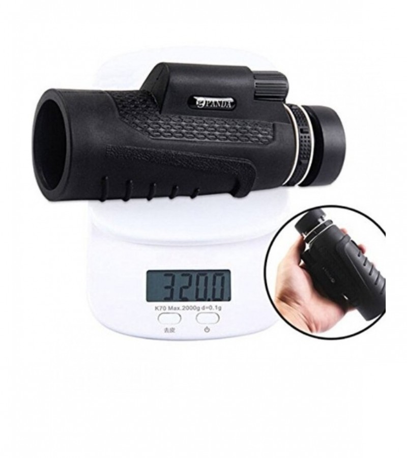40X60 Zoom Lens Camping Travel Waterproof Monocular Telescope+Tripod+Clip For Cell Phone - Black