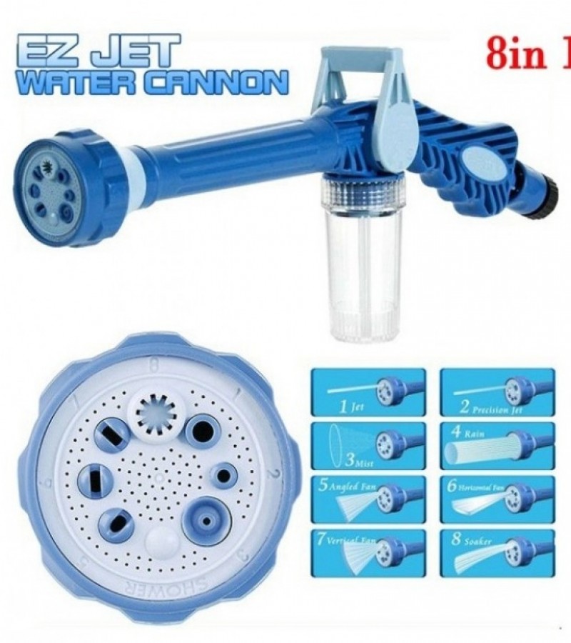 8 Nozzle Ez Jet Water Cleaning Soap Cannon Dispenser Pump Spray Automobile Washer
