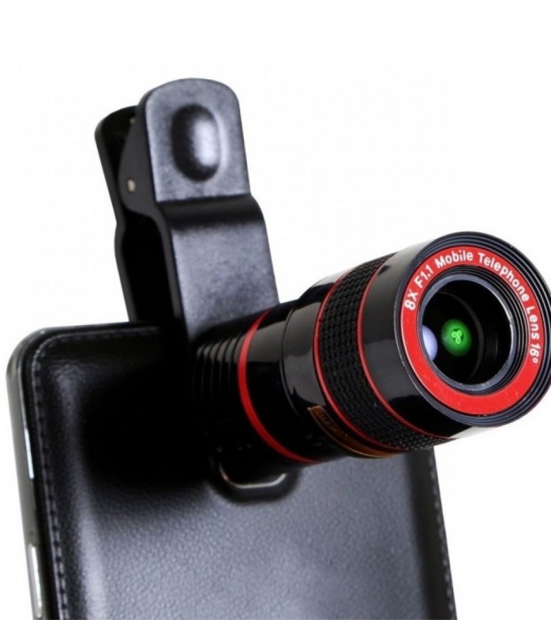 8x Mobile Zoom Lens - Black