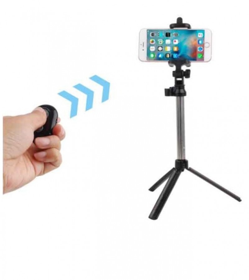 Bluetooth Selfie Stick With Mini Tripod