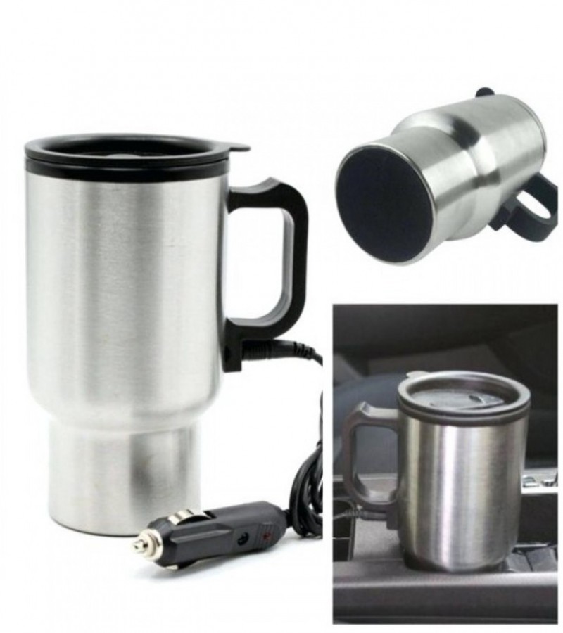 Car Travel Coffee And Tea Mug - Silver