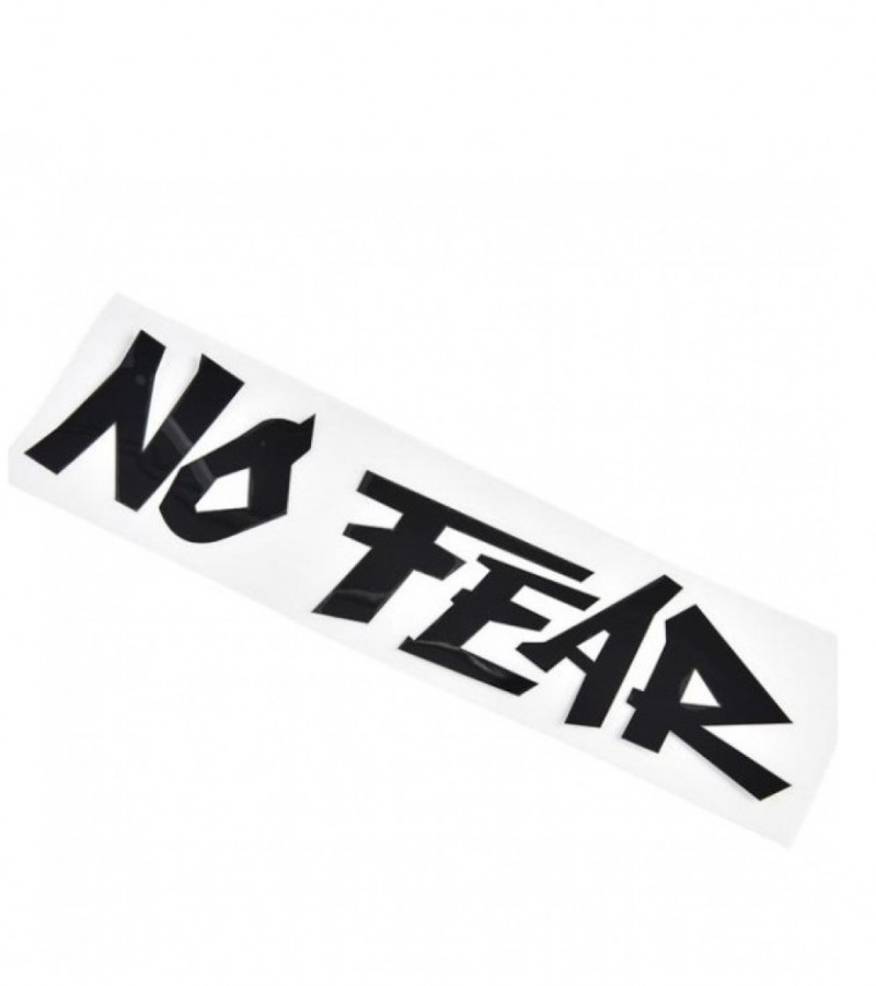 Cool Slogan NO FEAR Car Sticker Black