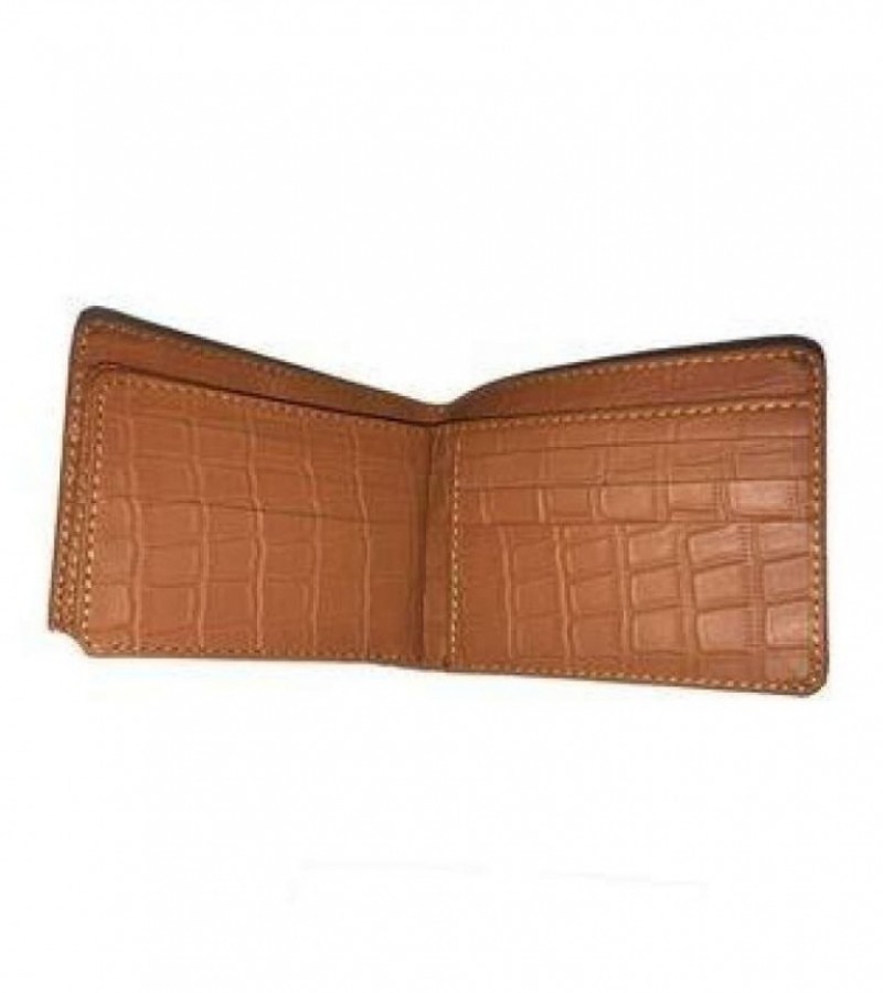 Crocodile Skin Style Cow Leather Wallet For Men