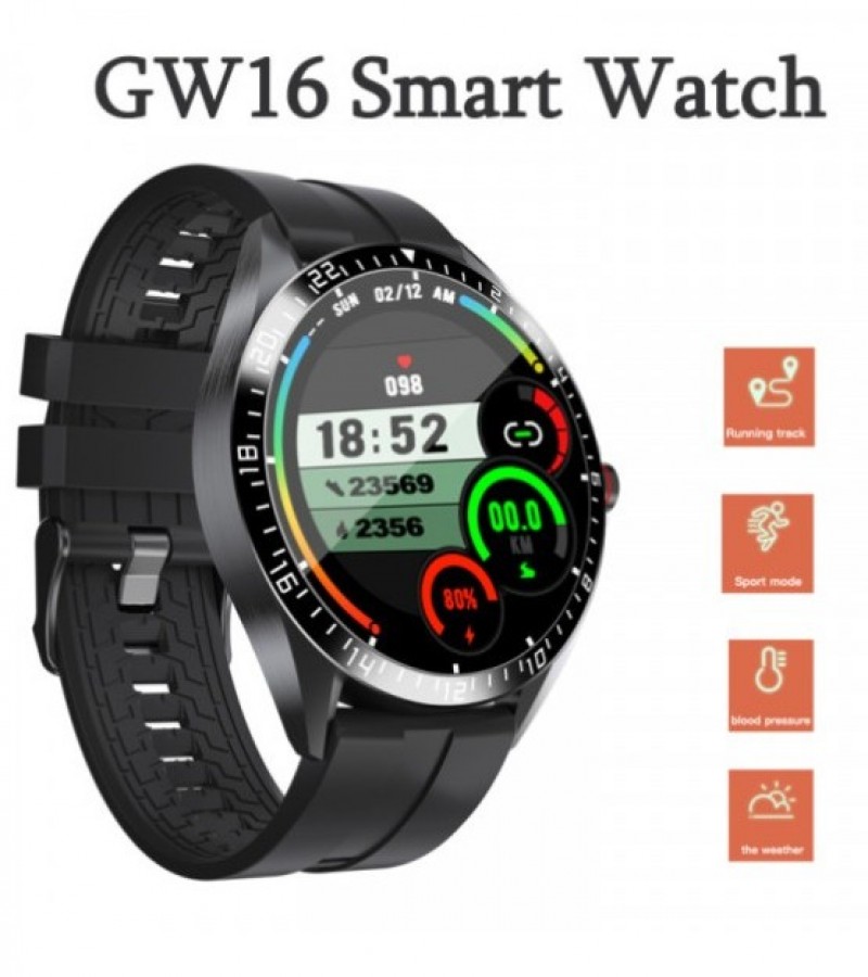 GW16 Smartwatch Heart Rate Monitor Blood Pressure Sleep Monitoring Incoming Call Weather