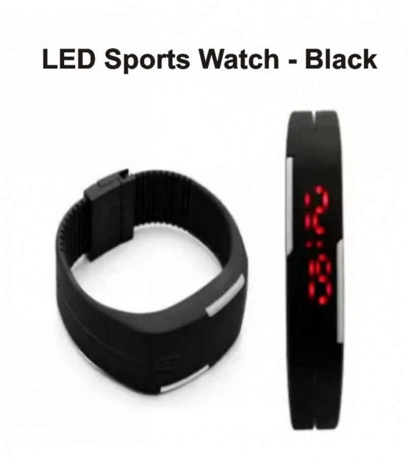 LED Sports Watch - Black
