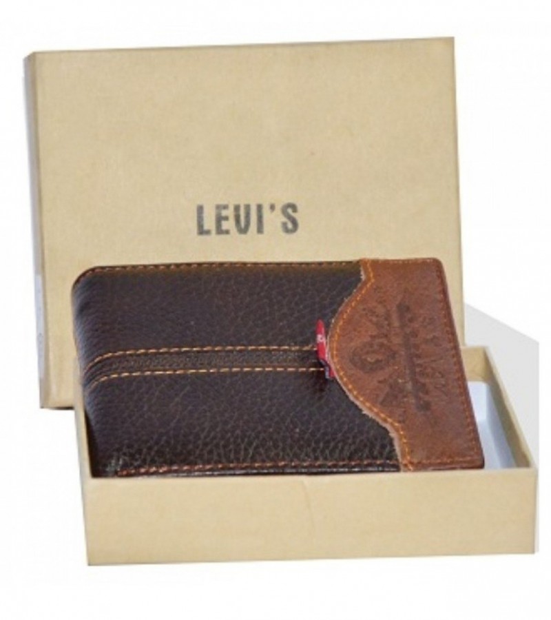 Levi's Men Brown Genuine Leather Wallet