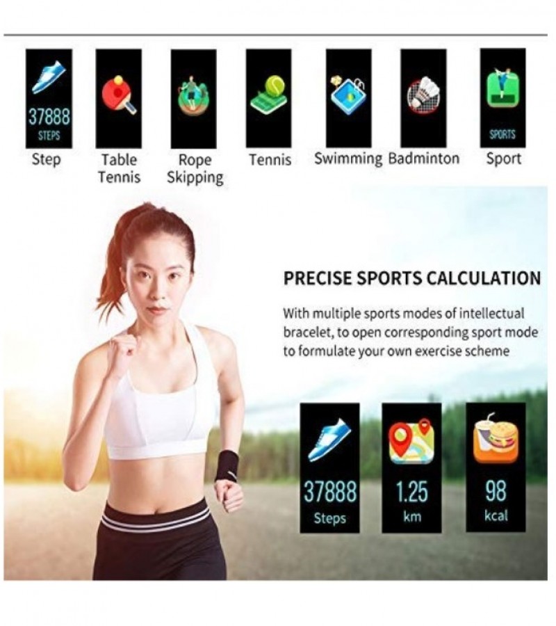M3 Band Sport Wristband Blood Pressure Monitor Heart Rate For Android And Ios