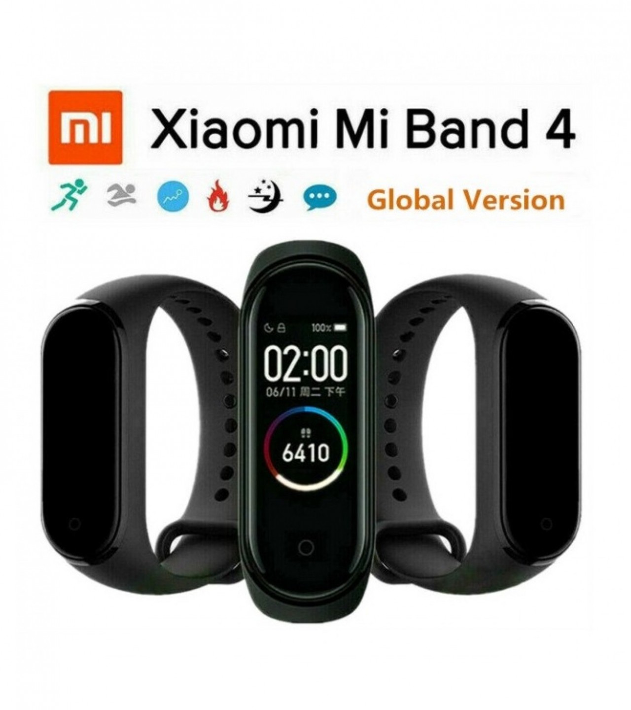 Mi Band 4 For Heart Rate, Sleep Management, Pedometer