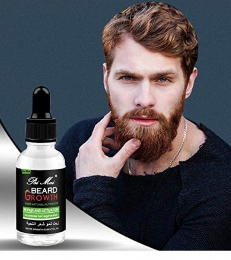 Natural Beard Oil For Mustache Growth & Hair Loss Treatment