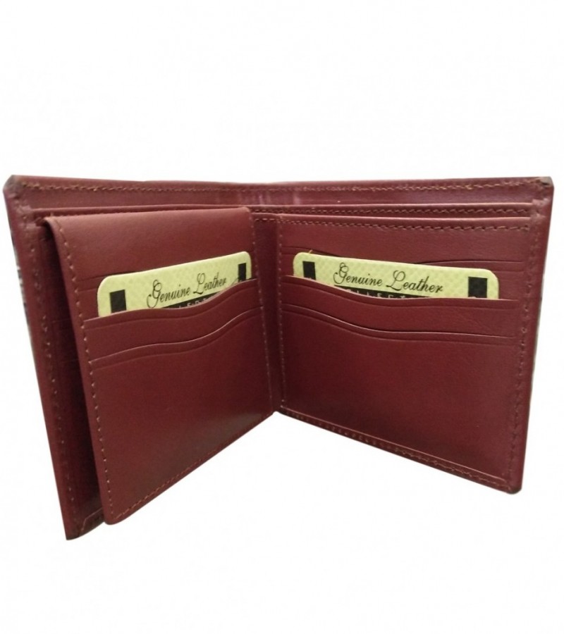 Premium Quality Genuine Leather Wallet For Men - Brown