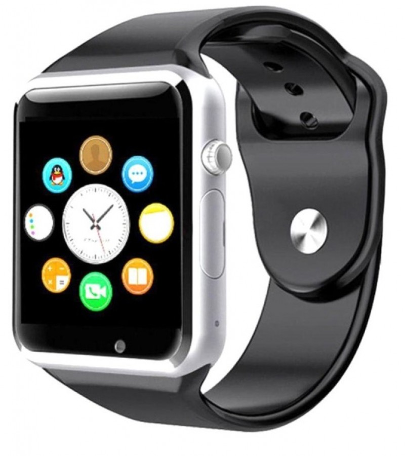 Smart Watch Black W08 With Gsm Slot And Bluetooth Connectivity For Ios And Android Smart Phones