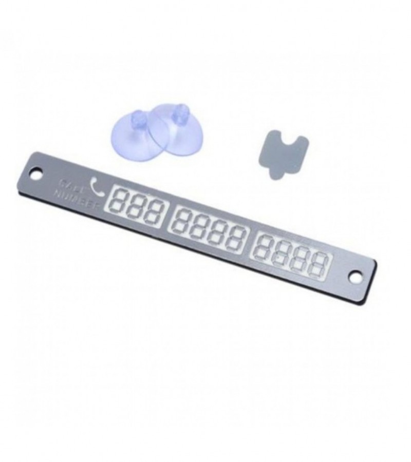 Telephone Number Card Temporary Car Parking Card
