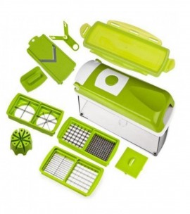 12 In 1 Nicer Dicer Plus Vegetable Fruit Peeler Dicer Cutter Chopper Nicer  - Sale price - Buy online in Pakistan 