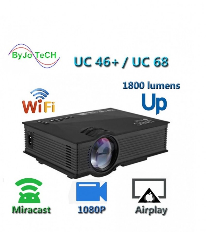 UNIC Mini Projector UC68 WiFi 1800 Lumens
