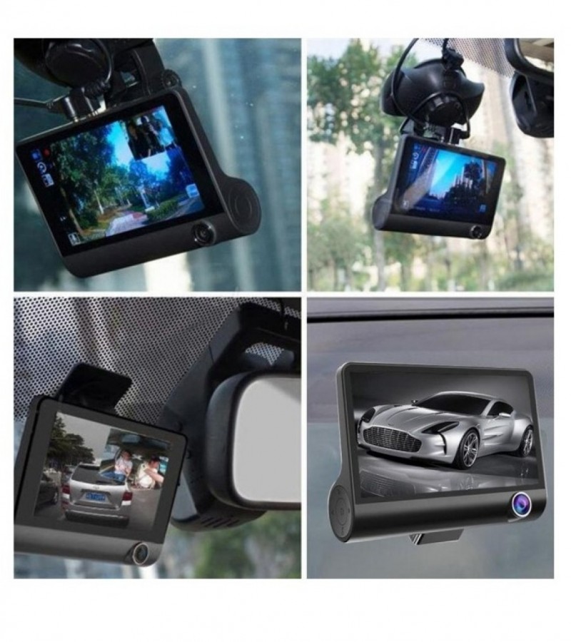 3-Lens HD 1080P Dash Cam: Get 360° Coverage with this Car DVR Video DashCam!