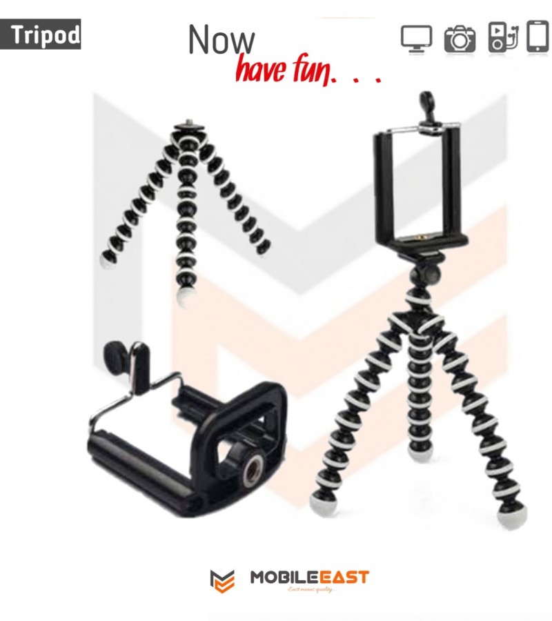 Flexible Octopus Foldable Tripod for Camera, DSLR and Smartphones with Universal Mobile Attachment
