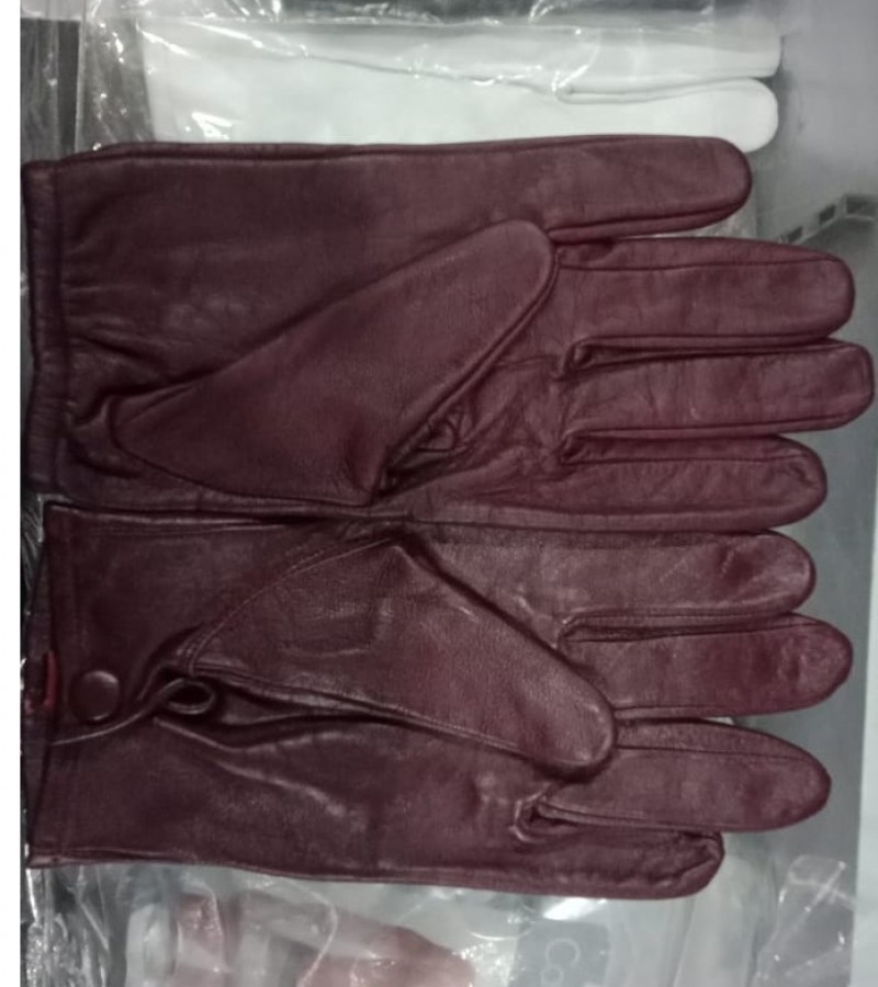 1 Pair of Men Genuine Sheepskin Leather Gloves