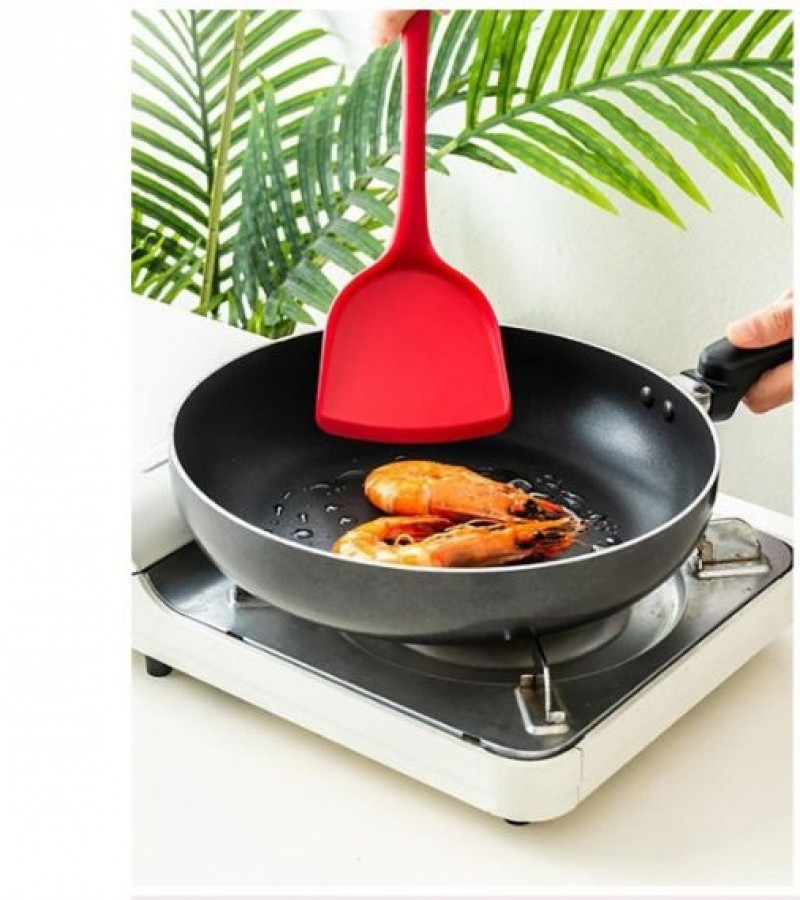1 Pc Food Grade Silicone Chinese Style Spatula Utensils Non Stick Pot Shovel Cooking Turner C (0195)