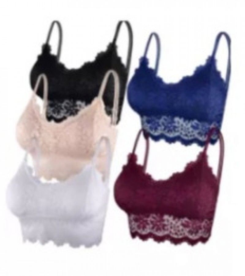 1 Pcs Lace Bralettes for Women Bralette Padded Lace Bandeau Bra for Girls Imported Quality