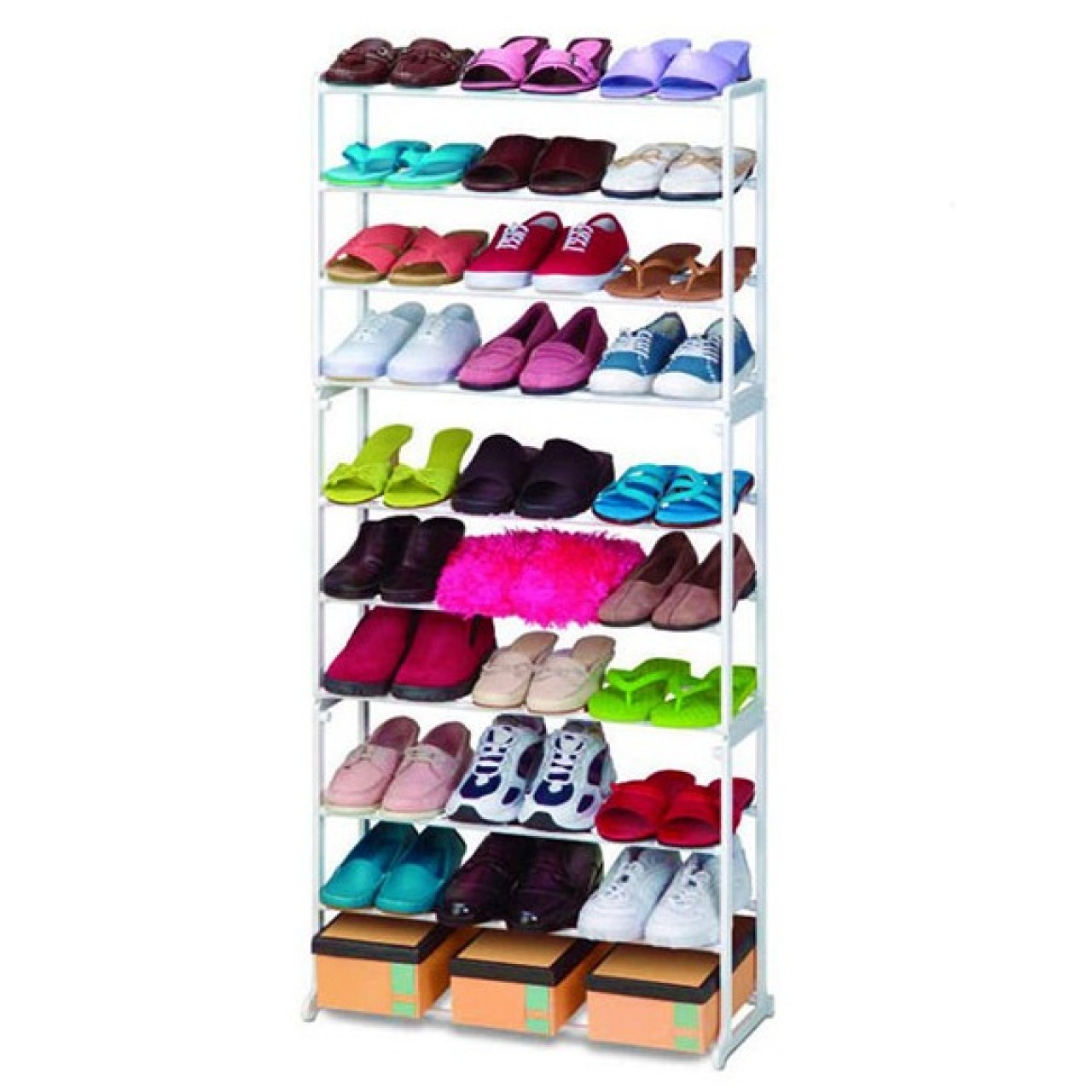 10 Tier Amazing Shoe Rack - Up to 30 Pairs of Shoes