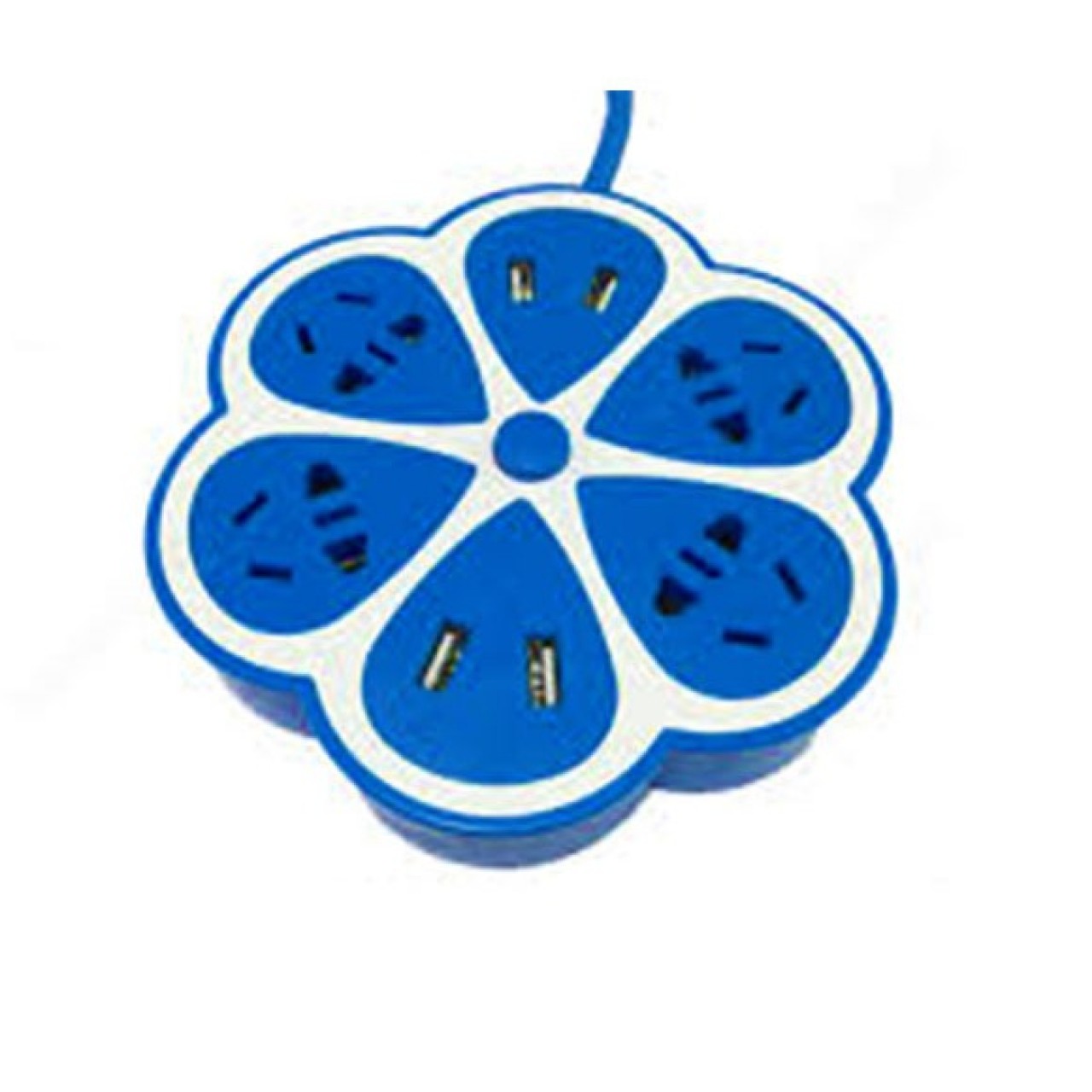 Petal Shape USB & Electric Socket For Home & Office - 4 USB Sockets